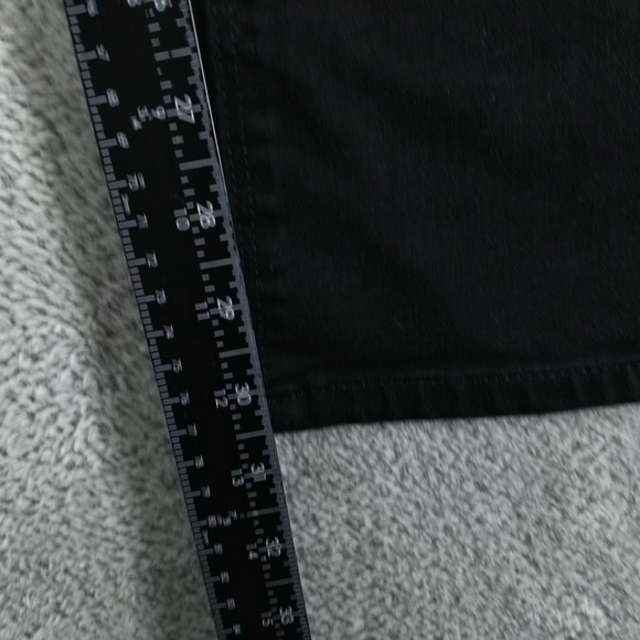 Mott & Bow Jeans Mens 36x34 Black Straight Stretch Preppy Dark Wash Denim - Picture 7 of 10